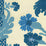 Quadrille Henriot Floral Turquoise Fabric Sample 302042F-CU