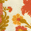 Quadrille Henriot Floral Peach Gold Fabric Sample 302044F-CU