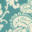 Quadrille Este Reverse Turquoise Fabric Sample 302176F