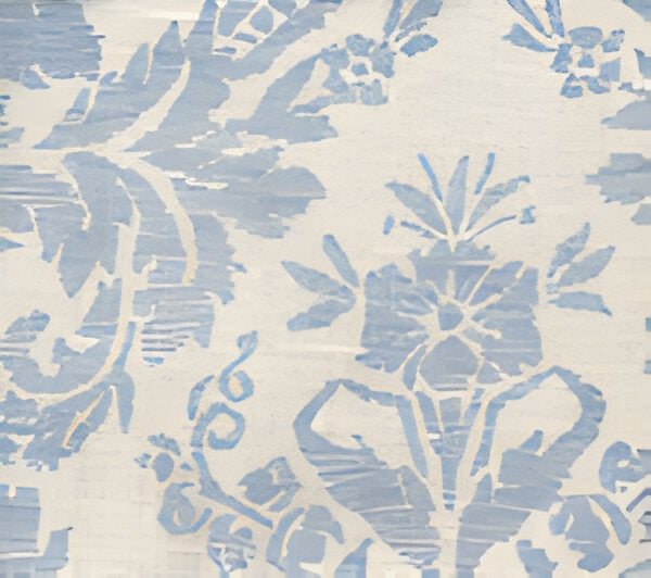 Quadrille Victoria China Blue Fabric Sample 302314F-CU