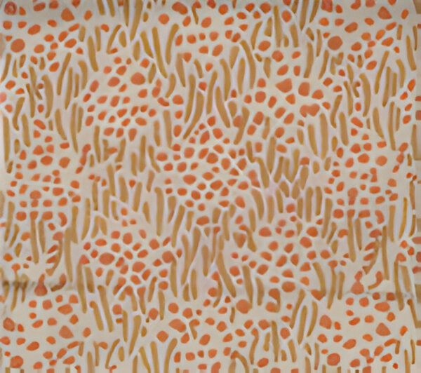 China Seas Trilby Camel Ii Shrimp Dots Fabric Sample 3030-05