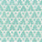 Quadrille Volpi Turquoise Fabric Sample 304040FW