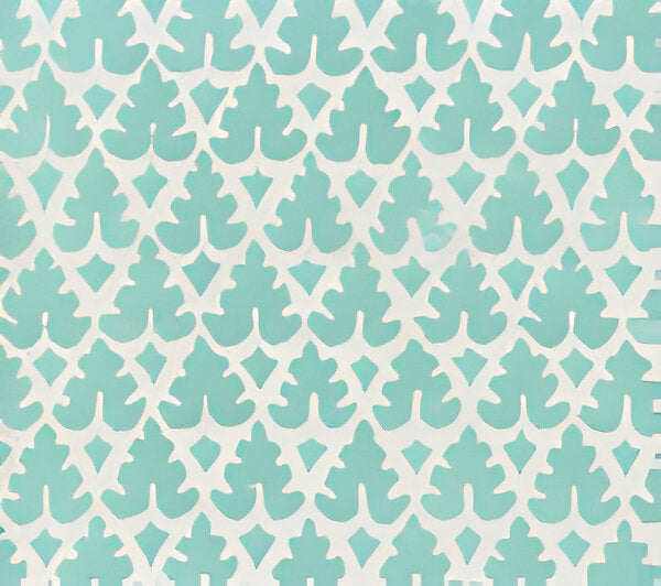 Quadrille Volpi Turquoise Fabric 304040FW