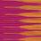 Quadrille Ikat Stripe Two Color Magenta / Ochre Fabric 306580F-01