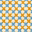 China Seas Double Cross New Blue With Inca Gold Fabric Sample 4120-01