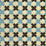 China Seas Double Cross New Blue With Brown Fabric Sample 4120-14