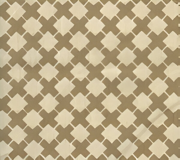 China Seas Double Cross One Color Taupe Fabric Sample 4125-01