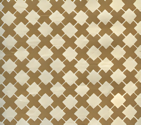 China Seas Double Cross One Color Camel Ii Fabric Sample 4125-02