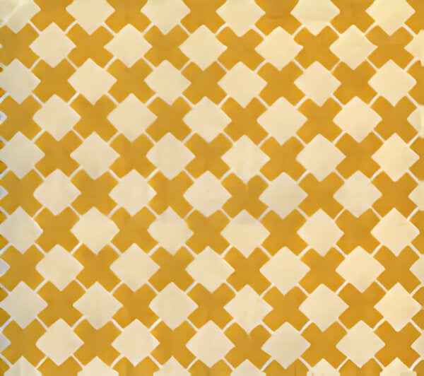 China Seas Double Cross One Color Inca Gold Fabric Sample 4125-03