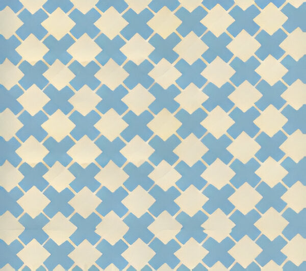 China Seas Double Cross One Color New Blue Fabric 4125-05