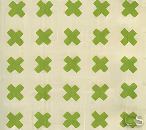 China Seas Cross Check Jungle Green Fabric 4130-02