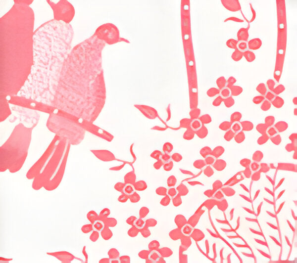 China Seas Birds Ii Pink Fabric Sample 5050-05