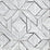 China Seas Parquetry Gray Silver Fabric Sample 6280-05