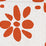 China Seas Wildflowers Ii Orange Fabric Sample 6380-04