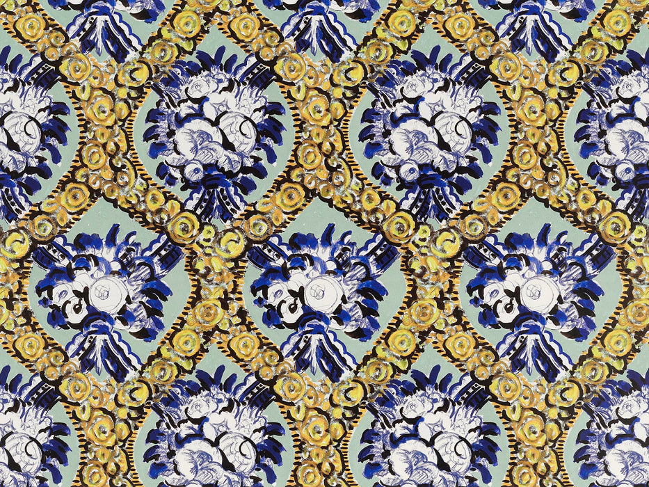 Pierre Frey Anastasia Bleuet Wallpaper Sample FP873001