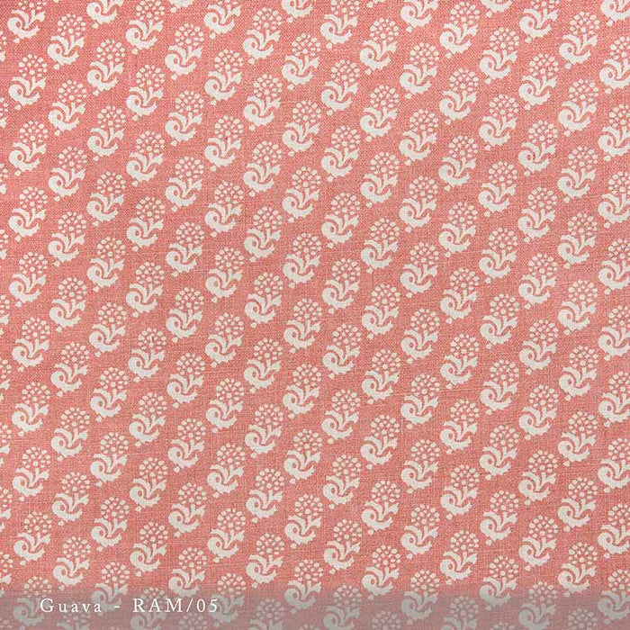 Lisa Fine Rambagh Guava Fabric Sample RAM-05