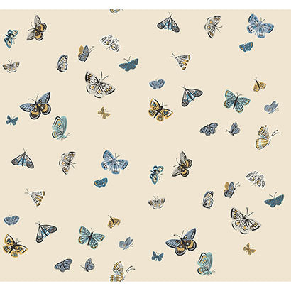 Rifle Paper Co Butterfly House Linen Wallpaper RF7412