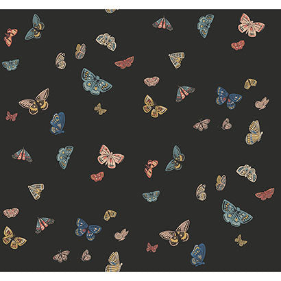 Rifle Paper Co Butterfly House Black Wallpaper RF7413