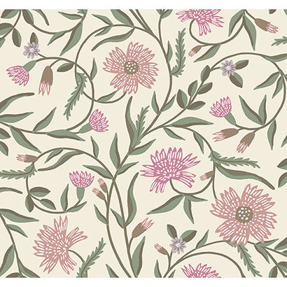 Rifle Paper Co Aster Rose Wallpaper RF7436