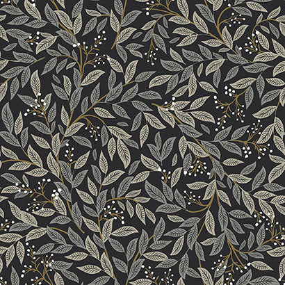 Rifle Paper Co Willowberry Black Wallpaper RF7462