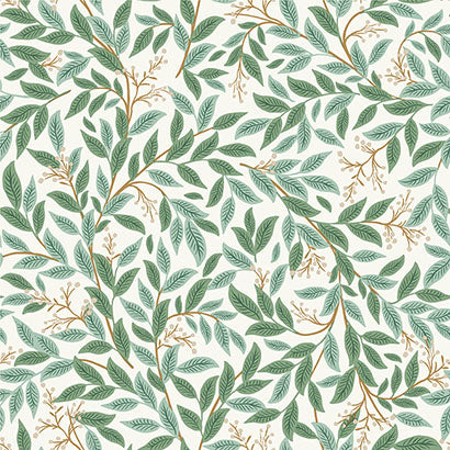 Rifle Paper Co Willowberry Emerald Wallpaper RF7464