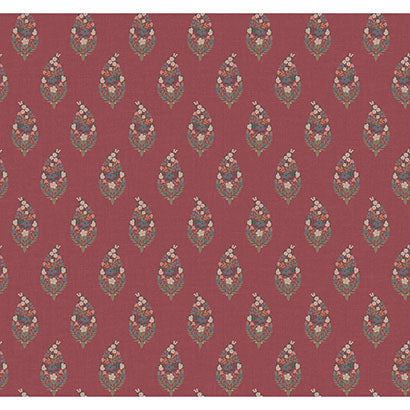 Rifle Paper Co Paisley Burgundy Wallpaper RF7475