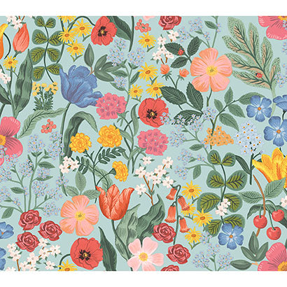 Rifle Paper Co Blossom Light Blue Wallpaper RF7493