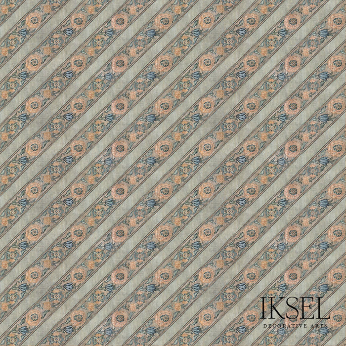 Schumacher Safavid Ribbons Original Fabric Sample RF926CS01