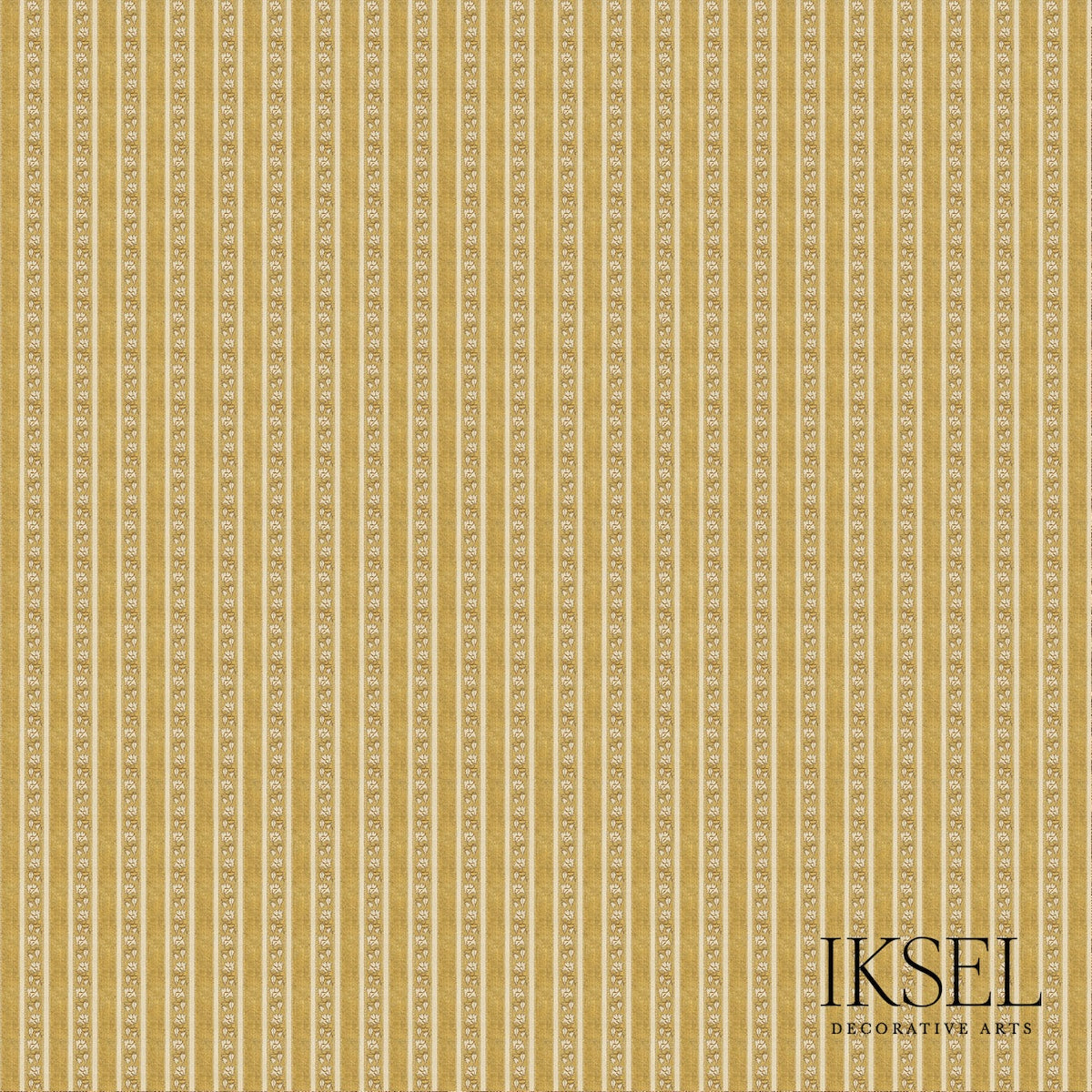 Schumacher Safavid Golden Stripe Gold Fabric RF928CR71