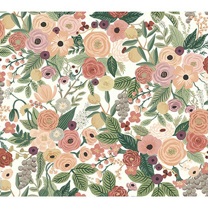 Rifle Paper Co Garden Party Burgundy Wallpaper RI5122