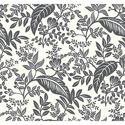 Rifle Paper Co Canopy Black & White Wallpaper RI5136