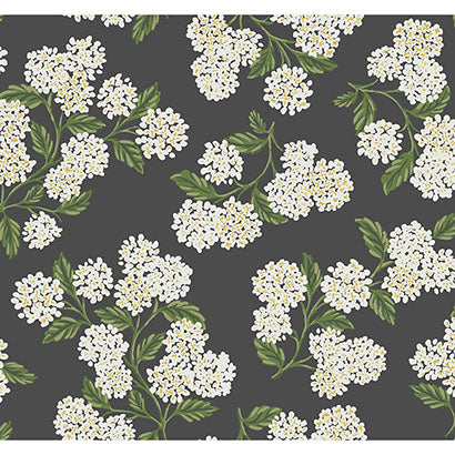 Rifle Paper Co Hydrangea Black & White Wallpaper RI5146