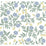 Rifle Paper Co Peonies Periwinkle & Sage Sample RI5148