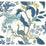 Rifle Paper Co Peacock Blue & White Wallpaper RI5173