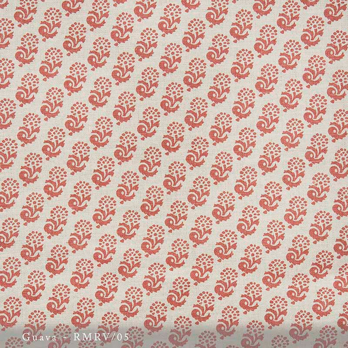 Lisa Fine Rambagh Reverse Guava Fabric Sample RMRV-05