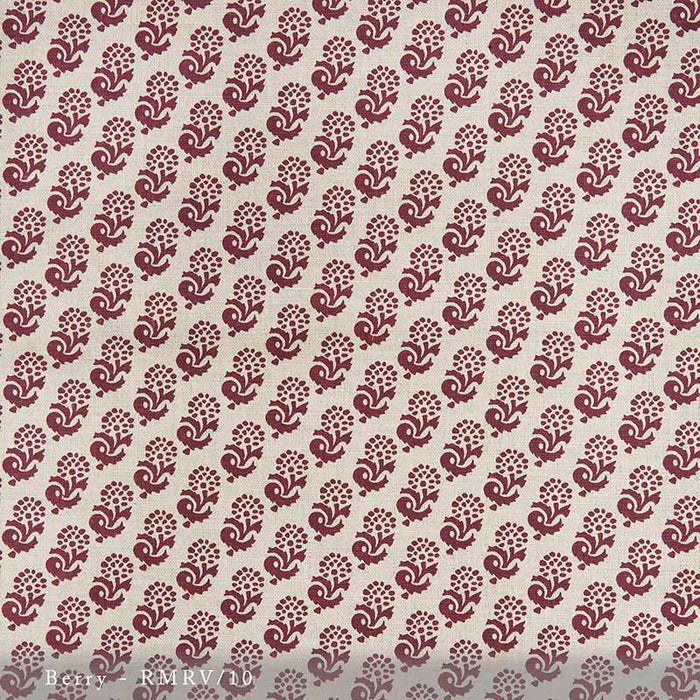 Lisa Fine Rambagh Reverse Berry Fabric Sample RMRV-10