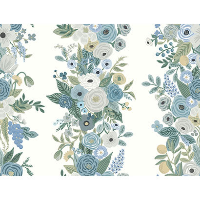 Rifle Paper Co Garden Party Trellis White & Blue Wallpaper RP7314