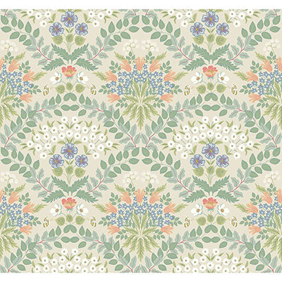 Rifle Paper Co Bramble Beige & Green Wallpaper RP7321