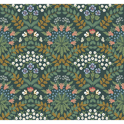 Rifle Paper Co Bramble Green & Gold Wallpaper RP7322