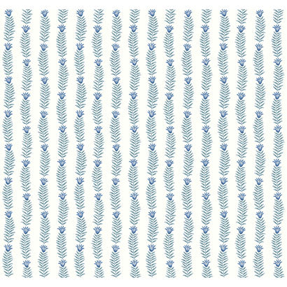 Rifle Paper Co Eden White & Blue Wallpaper RP7341