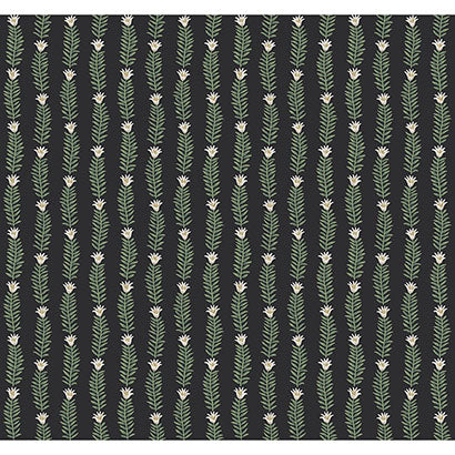 Rifle Paper Co Eden Black & Green Wallpaper RP7344