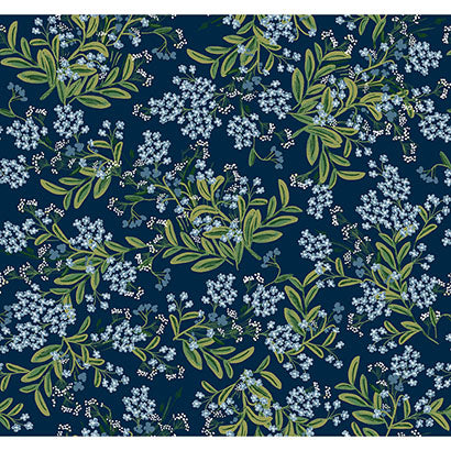 Rifle Paper Co Cornflower Purple & Green Wallpaper RP7385