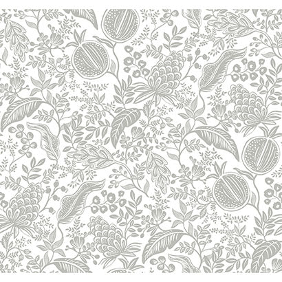 Rifle Paper Co Pomegranate White & Black Wallpaper RP7387