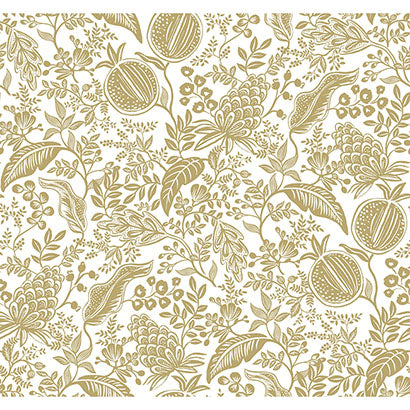 Rifle Paper Co Pomegranate White Wallpaper RP7391