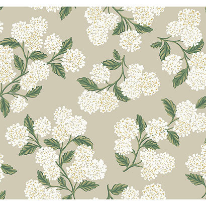 Rifle Paper Co Hydrangea Beige Wallpaper RP7394