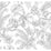 York Tropical Sketch Toile Black Wallpaper RT7841