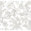 York Tropical Sketch Toile Brown Wallpaper RT7843