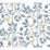 York Limoncello Toile Blue Wallpaper RT7913