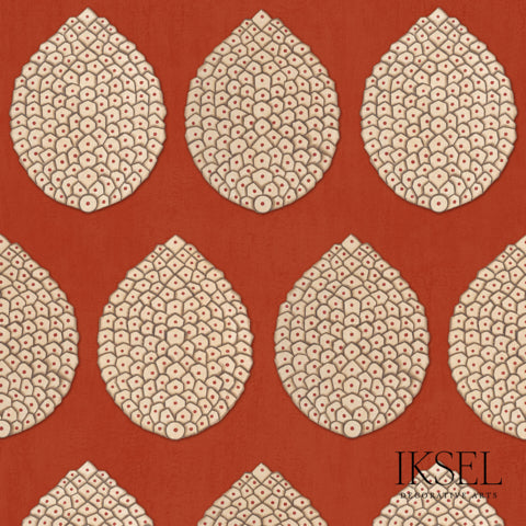 Schumacher Pomegranate Narred Wallpaper RW209CR22-255