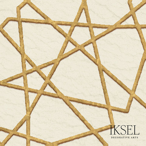 Schumacher Mamluk Geometric Bone Wallpaper RW216CS21-255